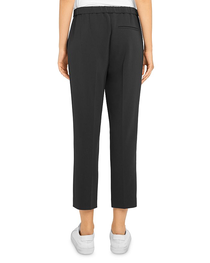 Shop Theory Treeca Crepe Pull-on Pants In Black