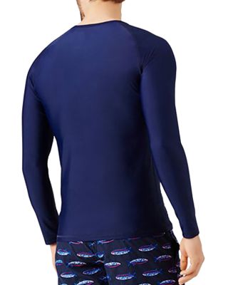 Long-Sleeve Turtle-Accented Rash Guard Tee