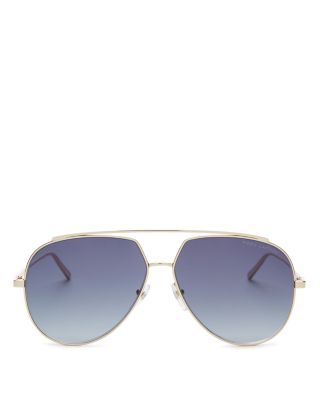 tory burch classic stripe aviator sunglasses