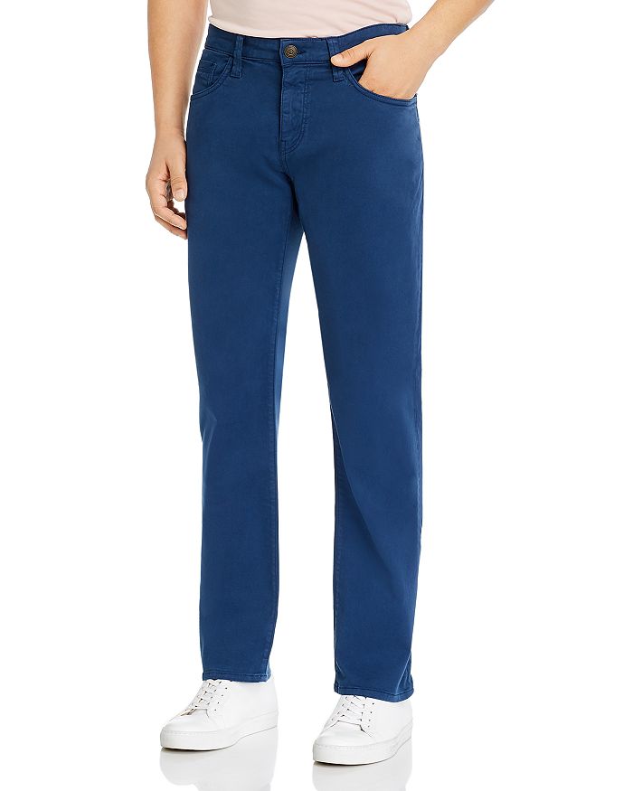 Mavi Jeans Zach Cotton Straight Fit Pants In Navy Twill