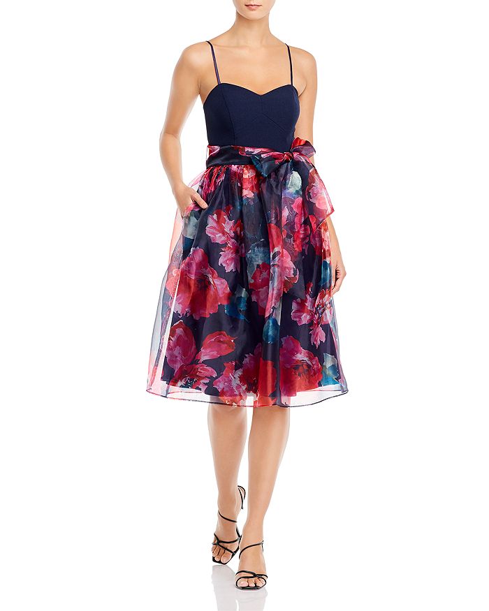 Eliza J Sweetheart Neckline Fit And Flare Dress Bloomingdale S