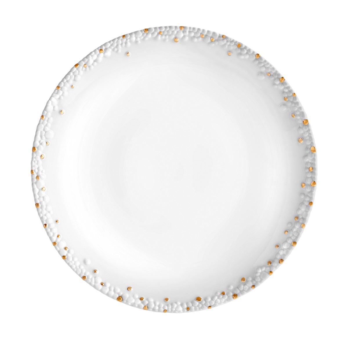 L'objet L'Objet Haas Mojave Charger with Gold Accents in White/Gold
