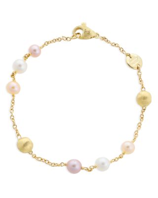 Marco Bicego - 18K Yellow Gold Africa Pearl Multicolor Cultured Freshwater Pearl Bracelet