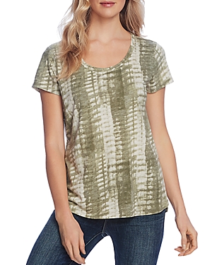 Vince Camuto Printed Linen Tee - 100% Exclusive In Light Sage