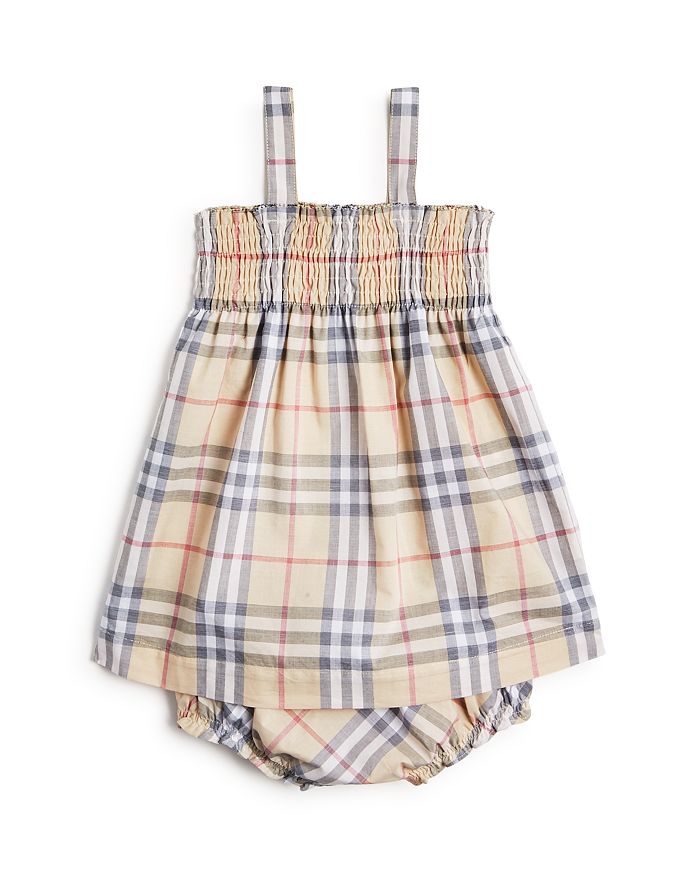 BURBERRY GIRLS' JOAN VINTAGE CHECK DRESS & BLOOMERS SET - BABY,8025989