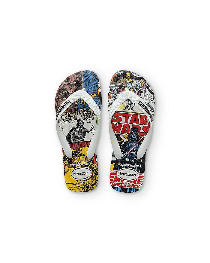 Havaianas Little Boy's & Boy's Star Wars Flip Flops In White/white