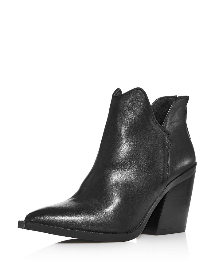 Aqua Women's Amil Zip High-heel Booties - 100% Exclusive In Black Leather