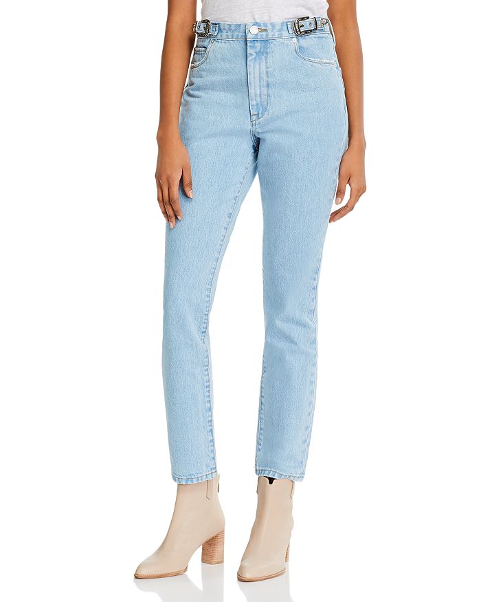 BLANKNYC Cotton High-Rise Straight Jeans in Wild Wild West | Bloomingdale's