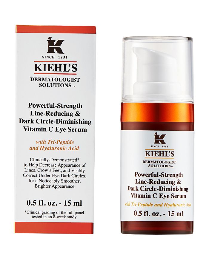 Shop Kiehl's Since 1851 Powerful-strength Dark Circle-reducing Vitamin C Eye Serum 0.5 Oz.