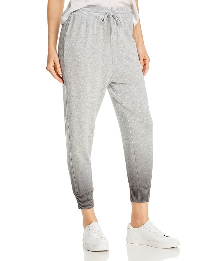 Splendid Plunge Dip-dyed Jogger Pants In Heather Gray/charcoal