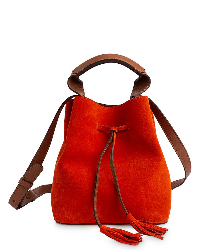 Gerard Darel Mini Saxo Leather Bucket Bag | Bloomingdale's