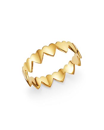 Zo&euml; Chicco - 14K Yellow Gold Eternity Heart Ring