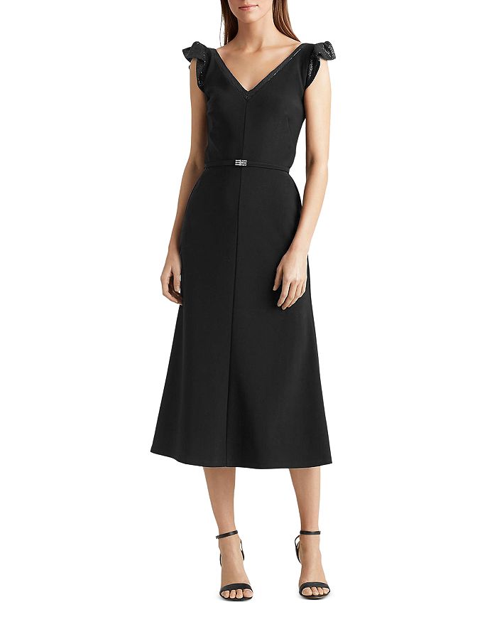 Ralph Lauren Sequined Flutter Sleeve Dress Bloomingdale s