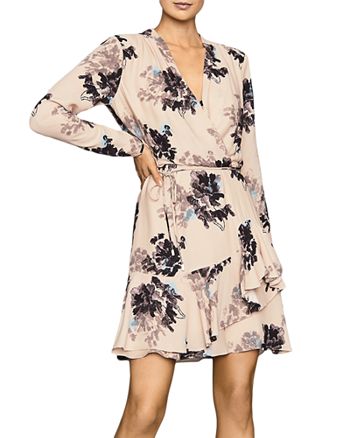 REISS Anja Ruffled Wrap Dress | Bloomingdale's