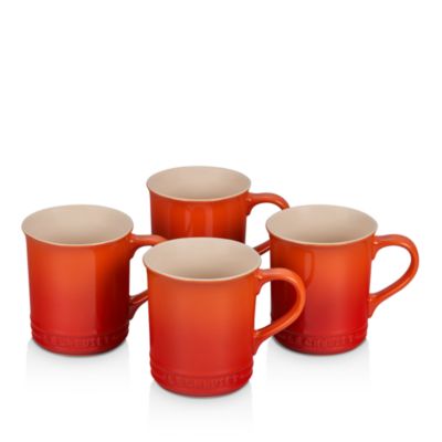 Stoneware Mugs, Set of 4