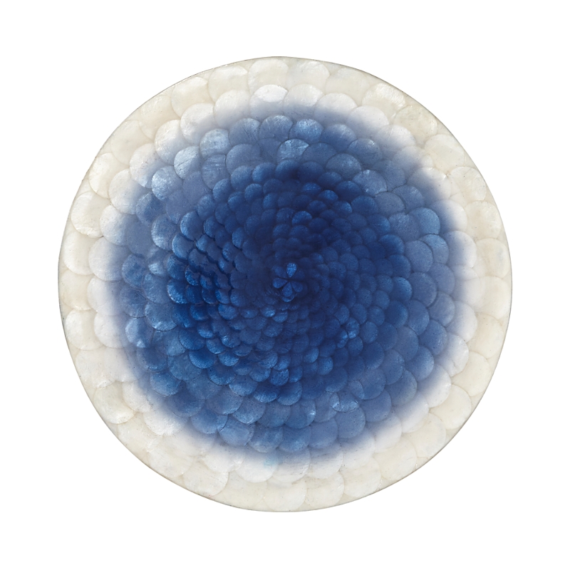 Joanna Buchanan Capiz Shell Ombre Placemat In Blue