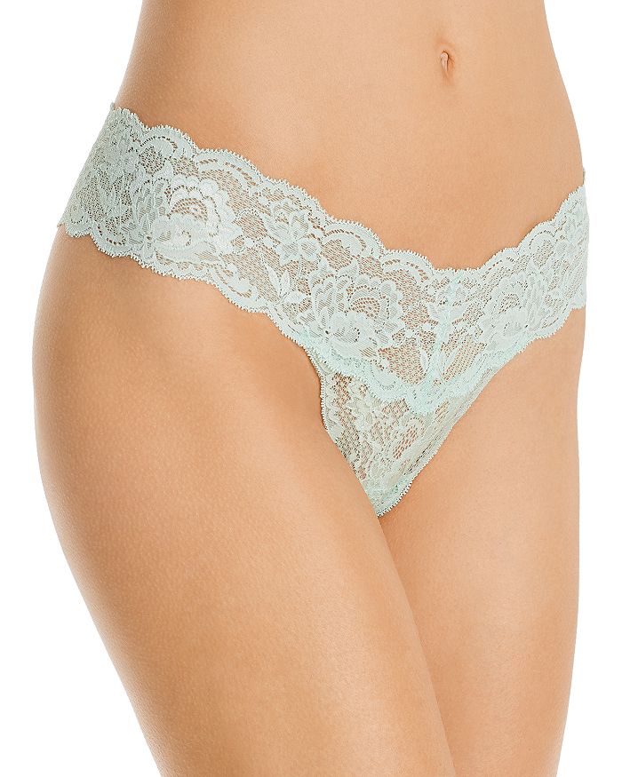 Cosabella Never Say Never Cutie Low-rise Thong In Dusty Basil