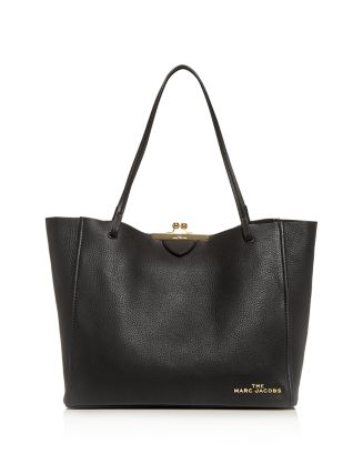 MARC JACOBS The Kisslock Leather Tote | Bloomingdale's