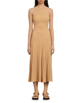 fitted lace wedding dress New Season SANDRO ribbed-knit midi dress