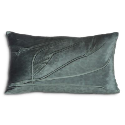 Aviva Stanoff - Leapard Paradise Cinder Signature Velvet Collection Pillow, 12" x 20"