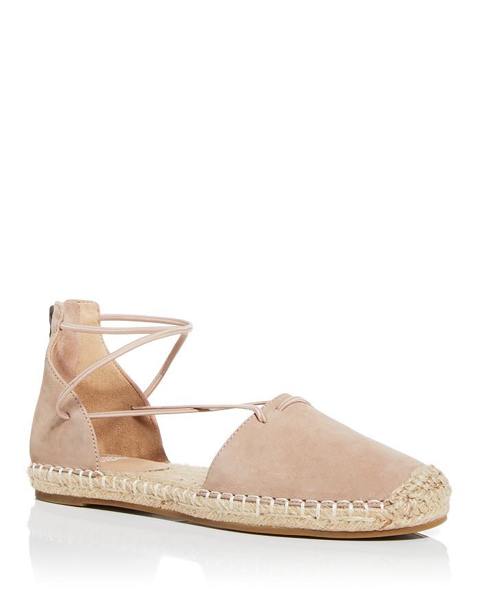 EILEEN FISHER WOMEN'S LACE STRAPPY ESPADRILLE FLATS,LACE-NU