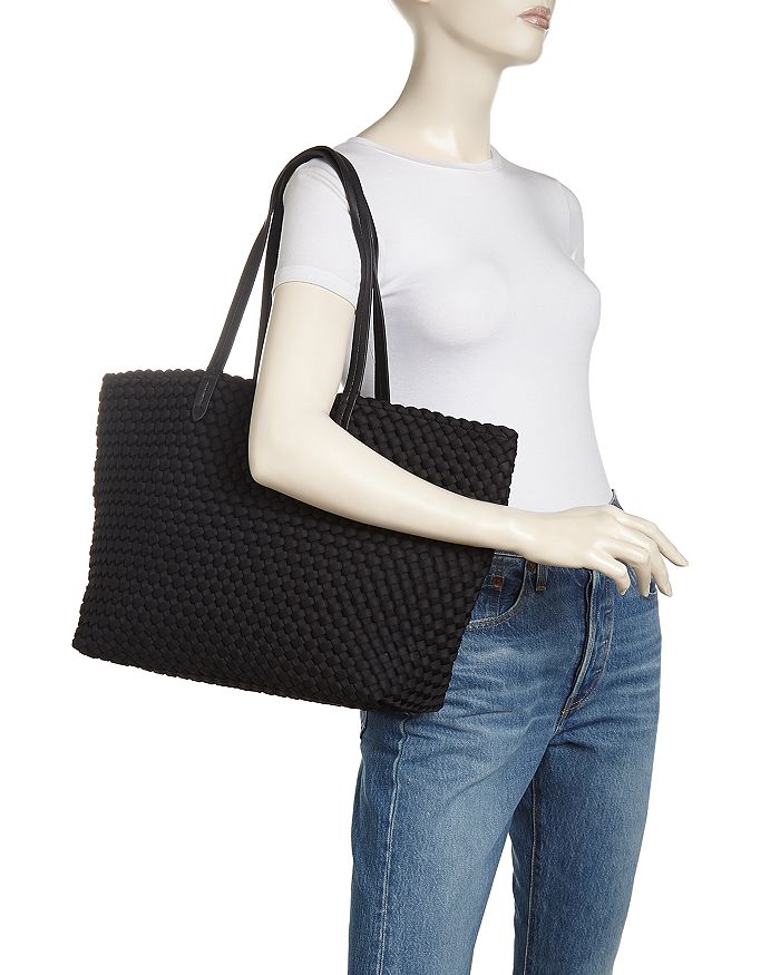 Shop Naghedi Jetsetter Small Tote In Onyx