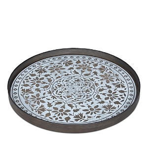 Ethnicraft Notre Monde Black Marrakesh Driftwood Tray In White