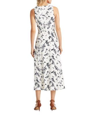 Ralph Lauren Floral Print Tie-Waist Jersey Dress | Bloomingdale's Women