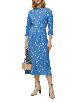 whistles stallion print shirt dress