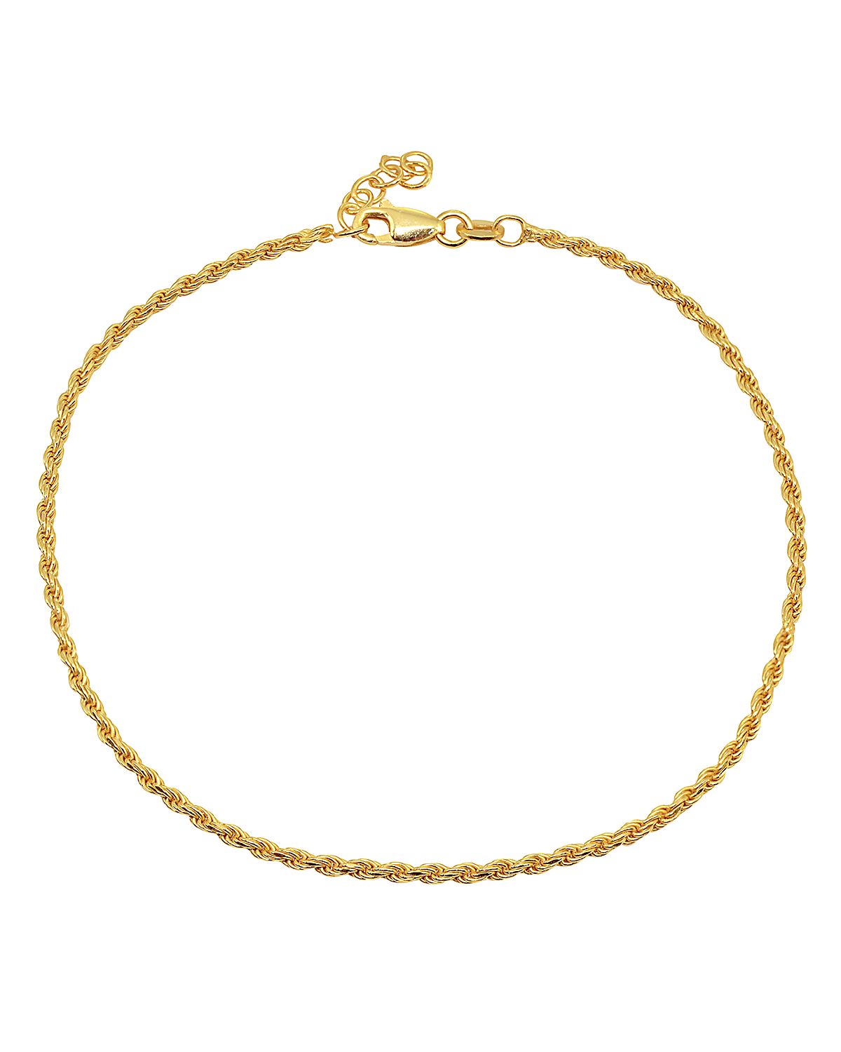 Aqua Rope Chain Ankle Bracelet - Exclusive