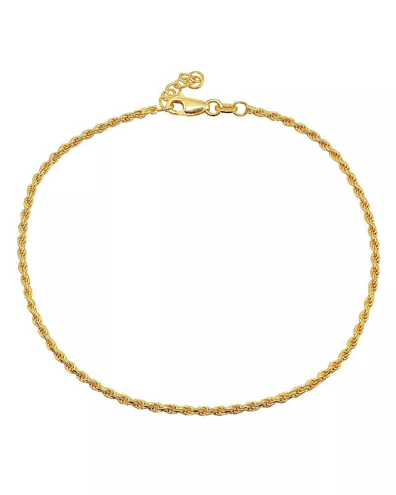 Aqua Rope Chain Ankle Bracelet - Exclusive