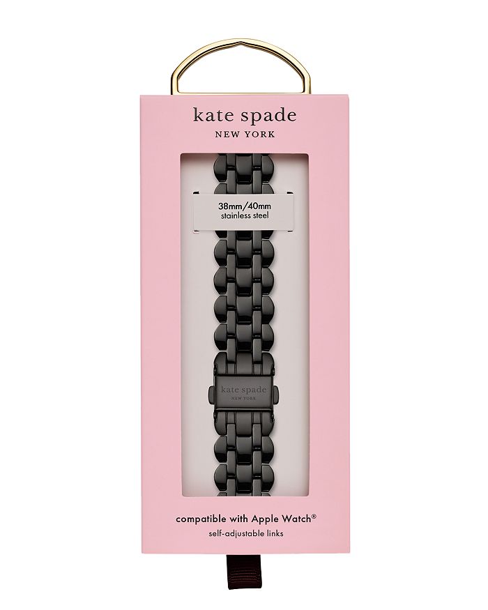 Shop Kate Spade New York Scallop Apple Watch Bracelet, 38mm, 40mm & 41mm In Black