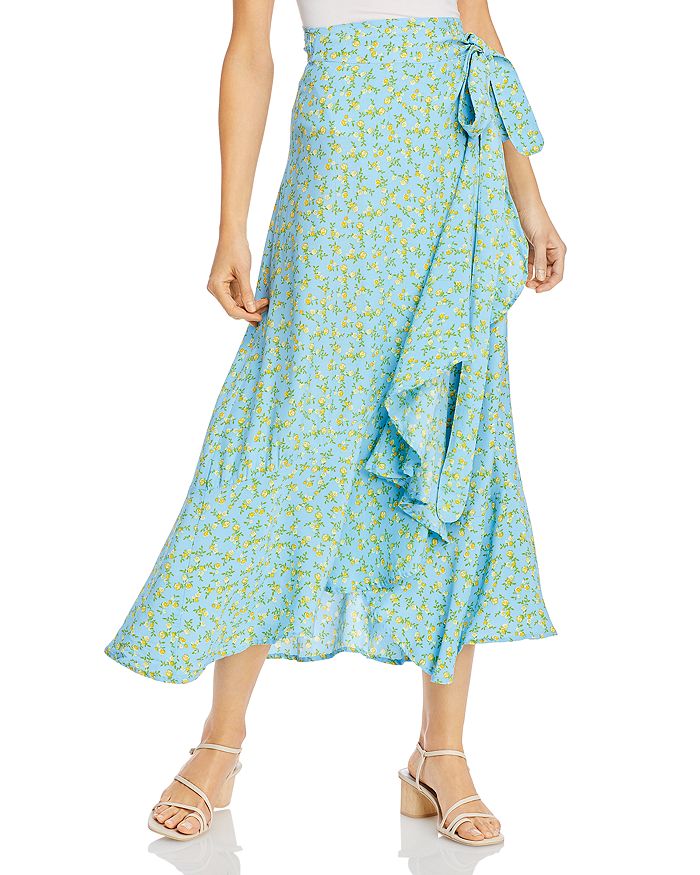 Faithfull The Brand Aubrie Midi Wrap Skirt In Ana Floral Print