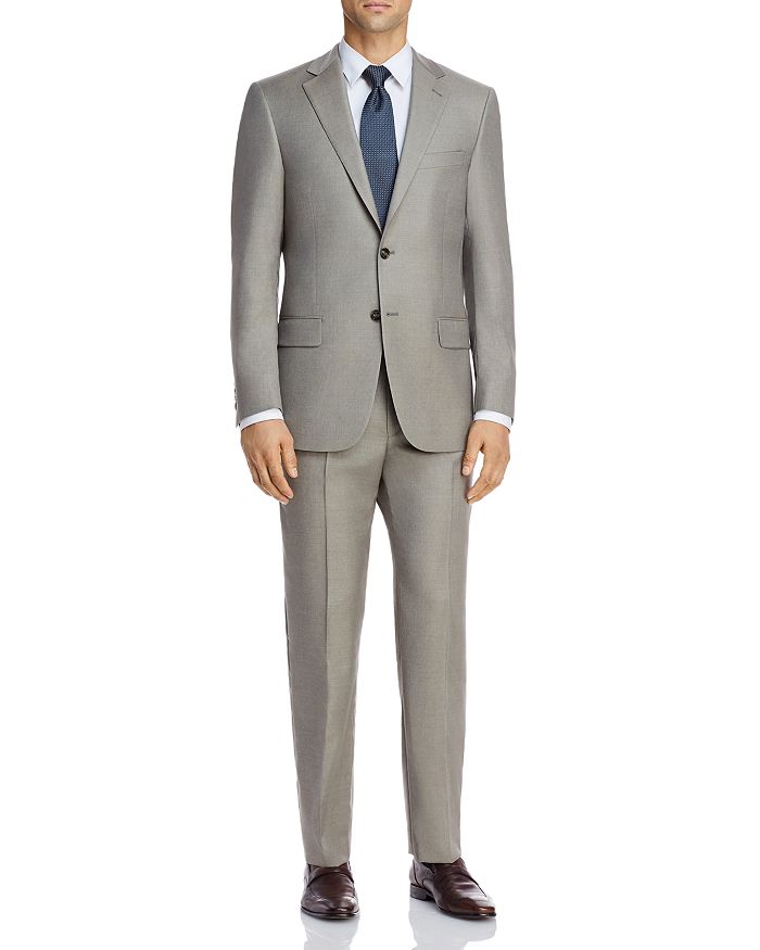 Hart Schaffner Marx New York Solid Classic Fit Suit In Tan