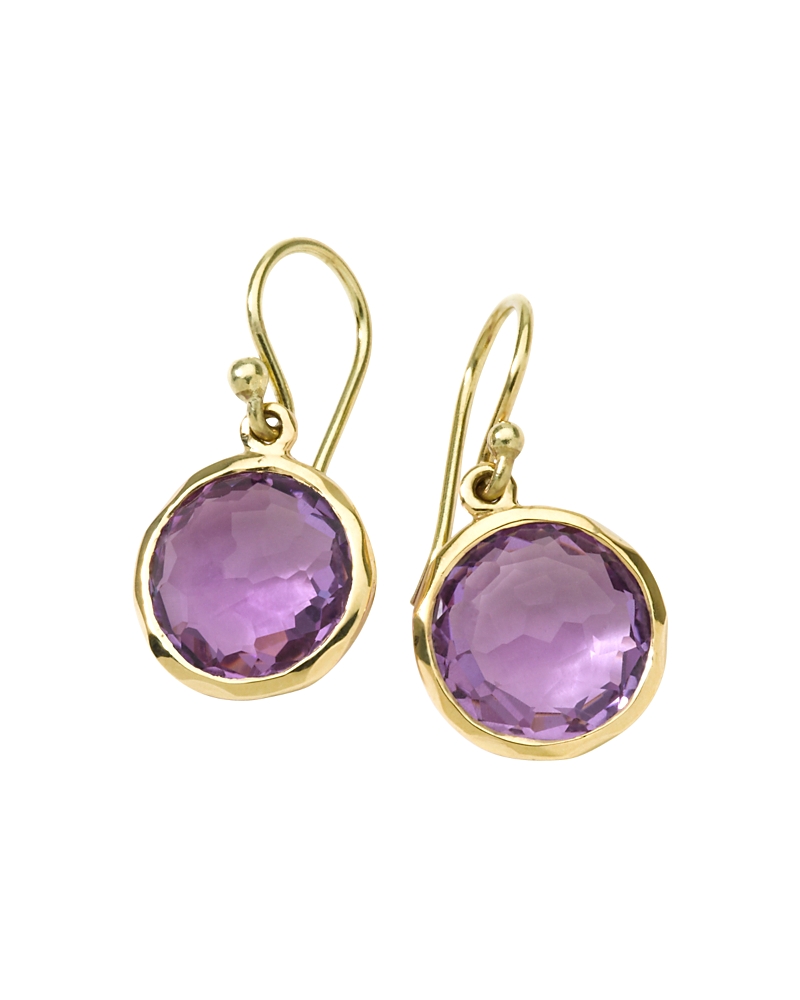 Ippolita Mini Lollipop Drop Earrings In Purple/gold