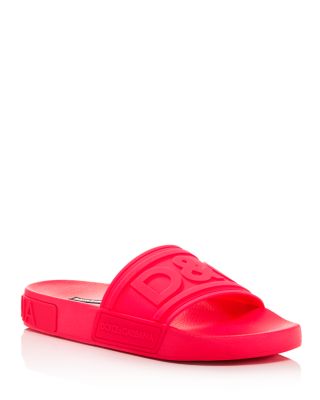 dg logo rubber slide sandals