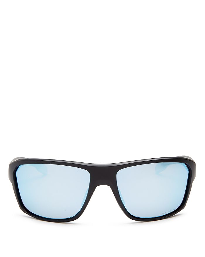 Shop Oakley Men's Split Shot Polarized Square Sunglasses, 64mm In Matte Black/prizm Deep H2o Polarized