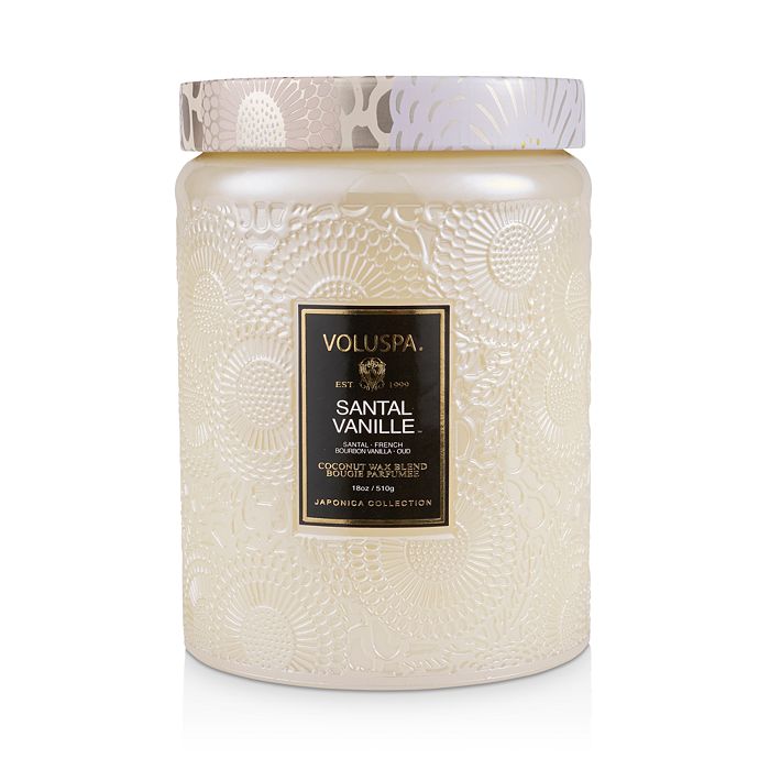 Shop Voluspa Santal Vanille Large Jar Candle, 18 Oz. In Cream