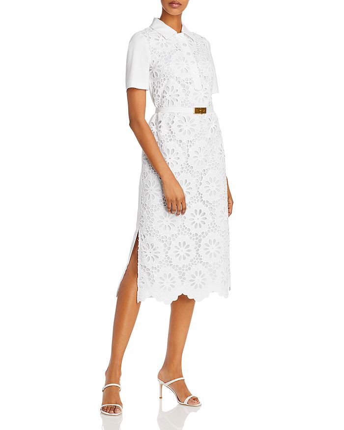 Tory Burch Eyelet Lace Polo Dress | Bloomingdale's