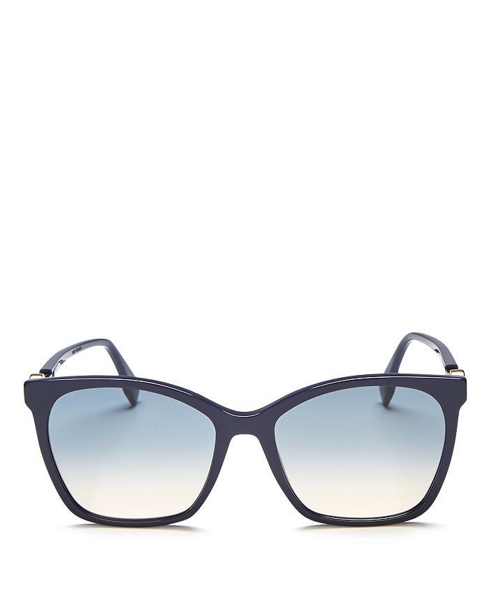 Fendi Women's Square Sunglasses, 57mm In Blue/blue Gradient