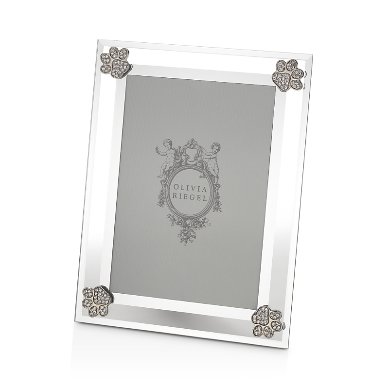 Olivia Riegel Paw Print Picture Frame In Silver
