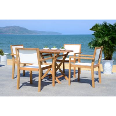 Chante Round Table 5-Piece Indoor/Outdoor Dining Set