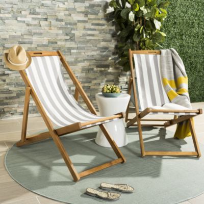 Loren Foldable Sling Chairs, Set of 2