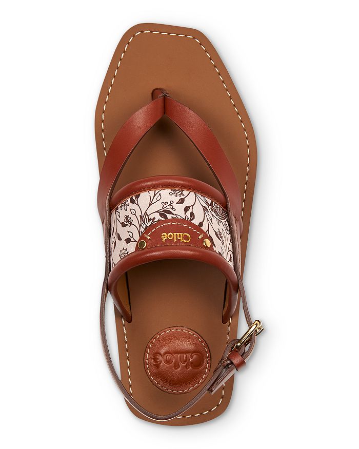 chloe woody flat sandals