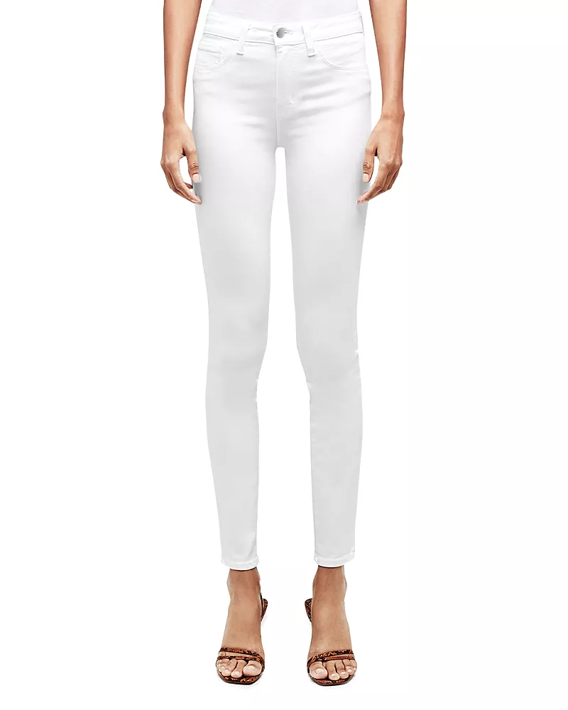 L'Agence Marguerite Skinny Jeans in Blanc