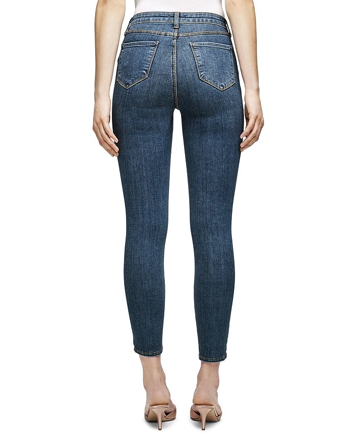 Shop L Agence L'agence Margot High-rise Skinny Jeans In Noir