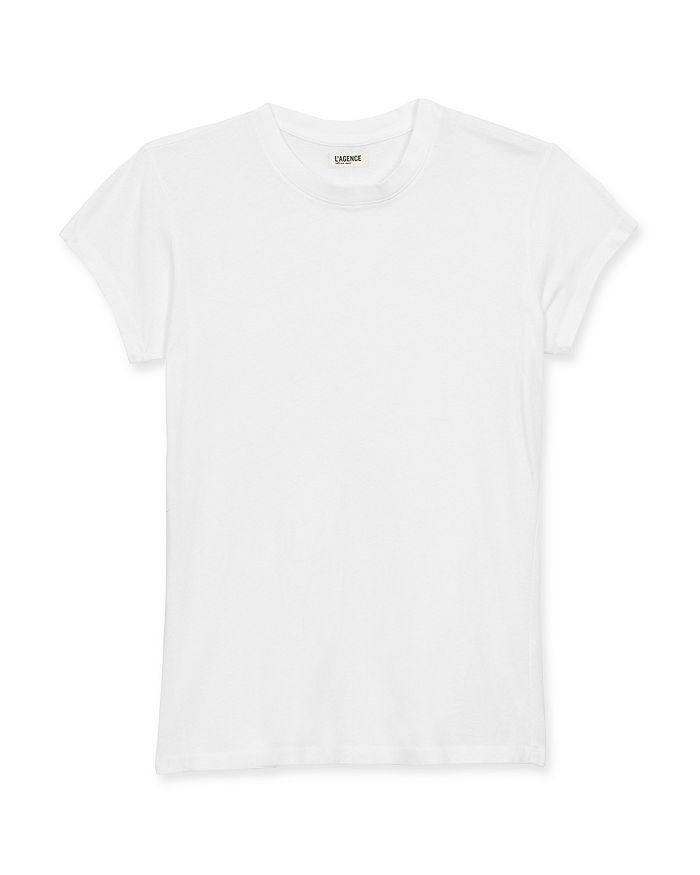 Shop L Agence L'agence Cory Cotton Tee In White