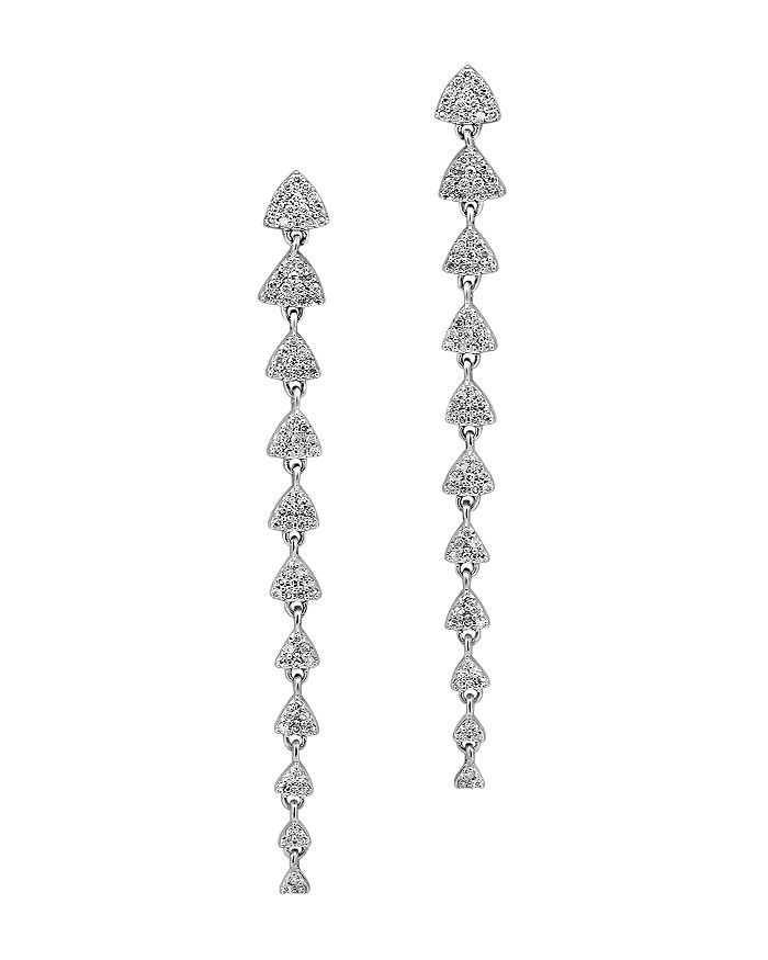 Bloomingdale's Diamond Long Linear Drop Earrings in 14K White Gold, 0. ...