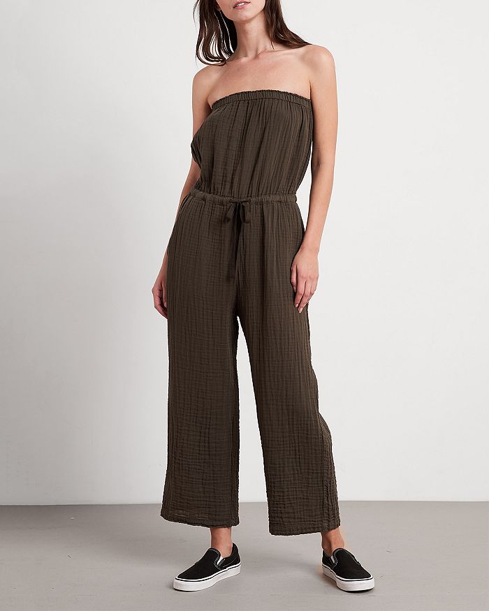 Velvet by Graham Spencer Cotton Georgie Strapless Jumpsuit