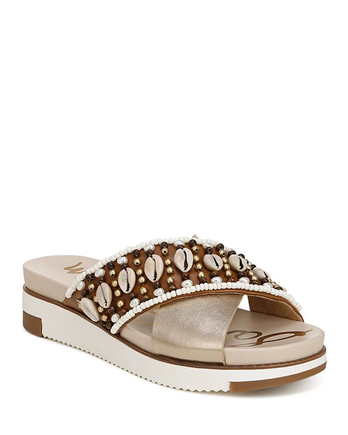 Sam Edelman Women s Audrea 2 Shell Bead Slide Sandals
